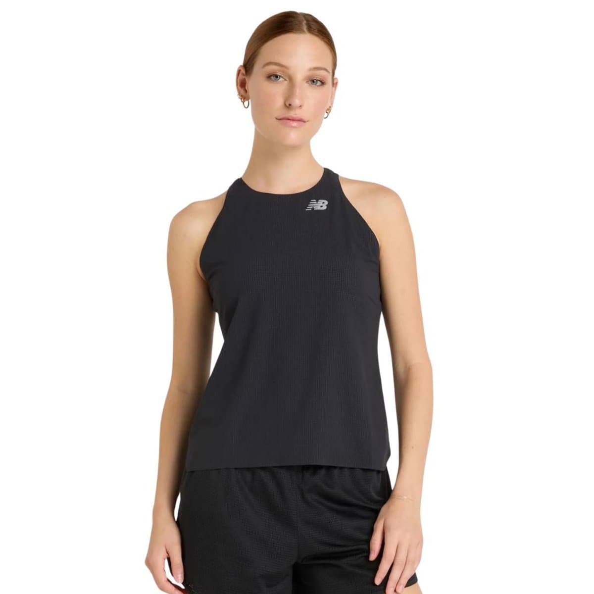 Camiseta New Balance Race Day Ultra Light Sin Mangas Negro Mujer, Talla M