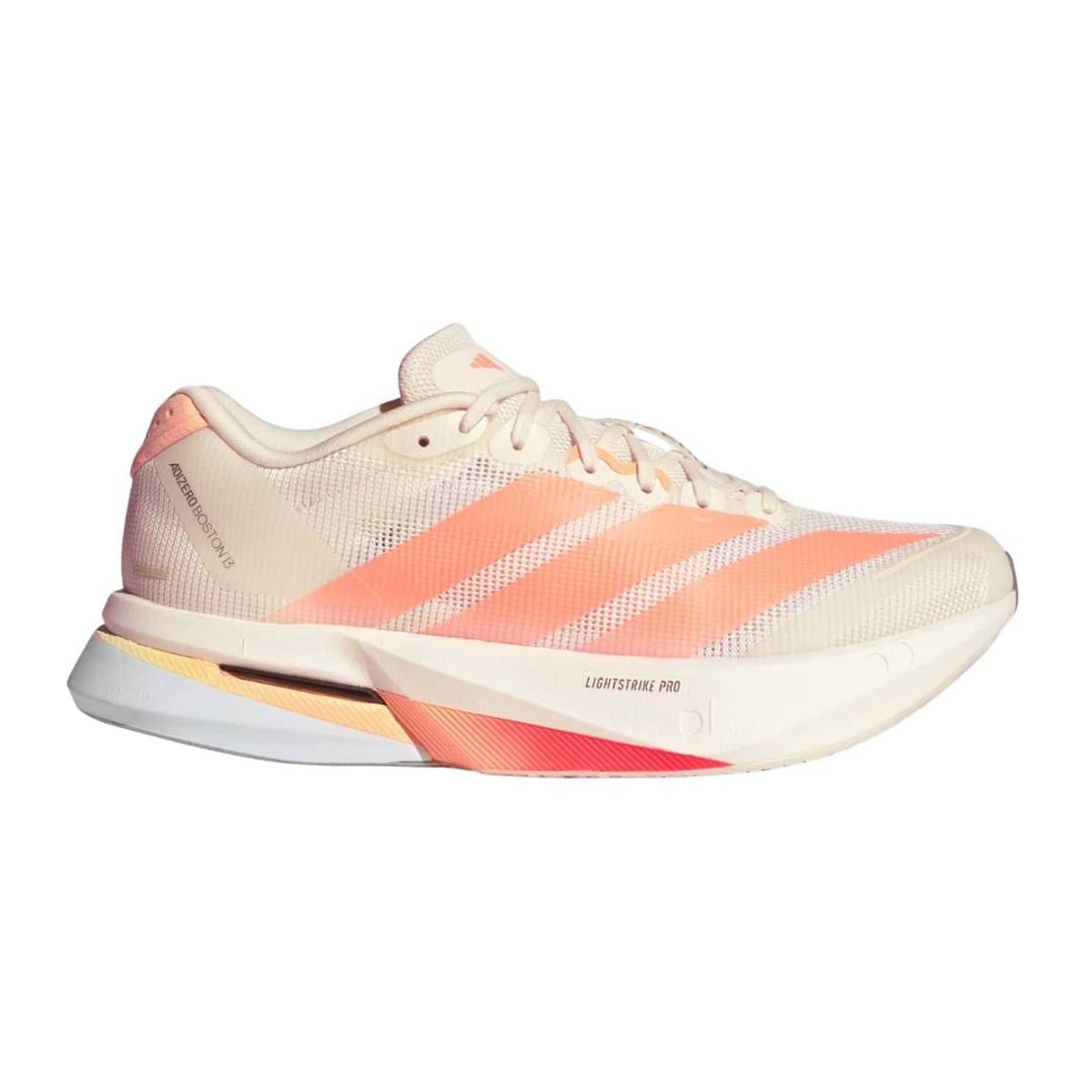 Zapatillas Adidas Adizero Boston 13 Beige Naranja SS26 Mujer, Talla UK 8