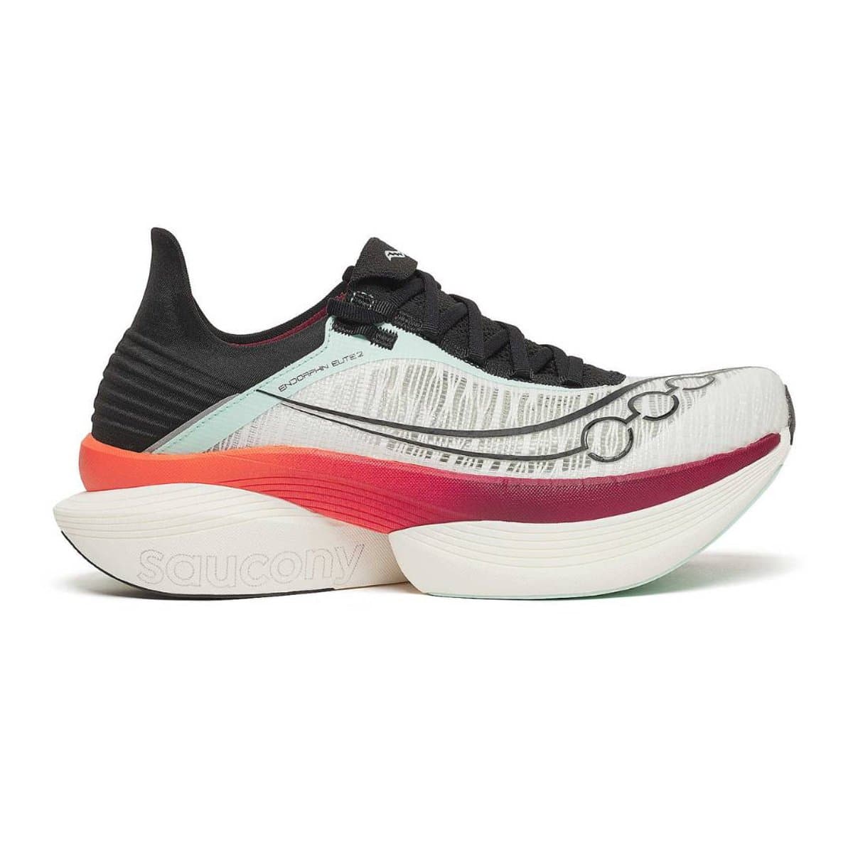 Zapatillas Saucony Endorphin Elite 2 Blanco Negro SS26 Unisex, Talla 42.5 - EUR