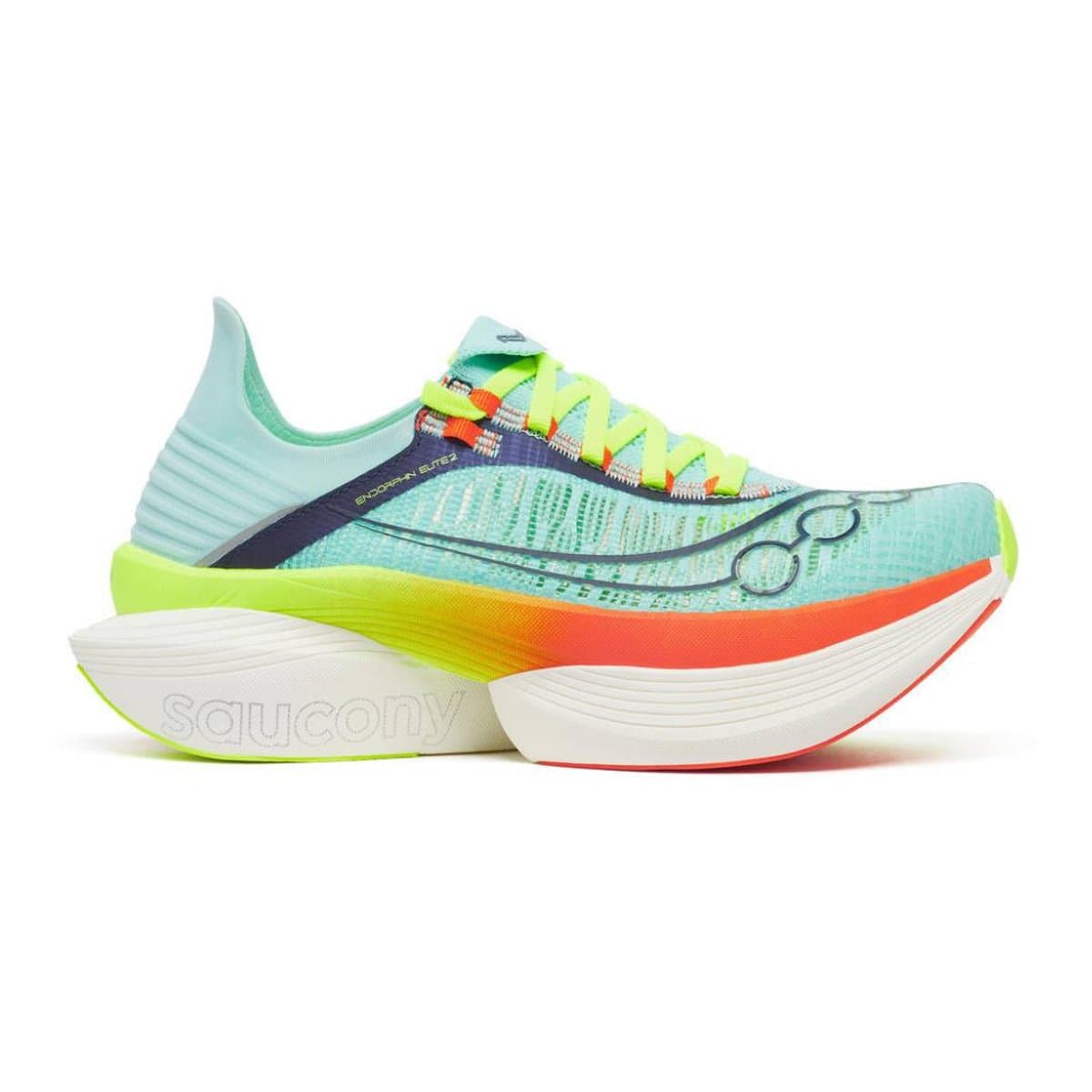 Zapatillas Saucony Endorphin Elite 2 Azul Amarillo SS26 Unisex, Talla 43 - EUR