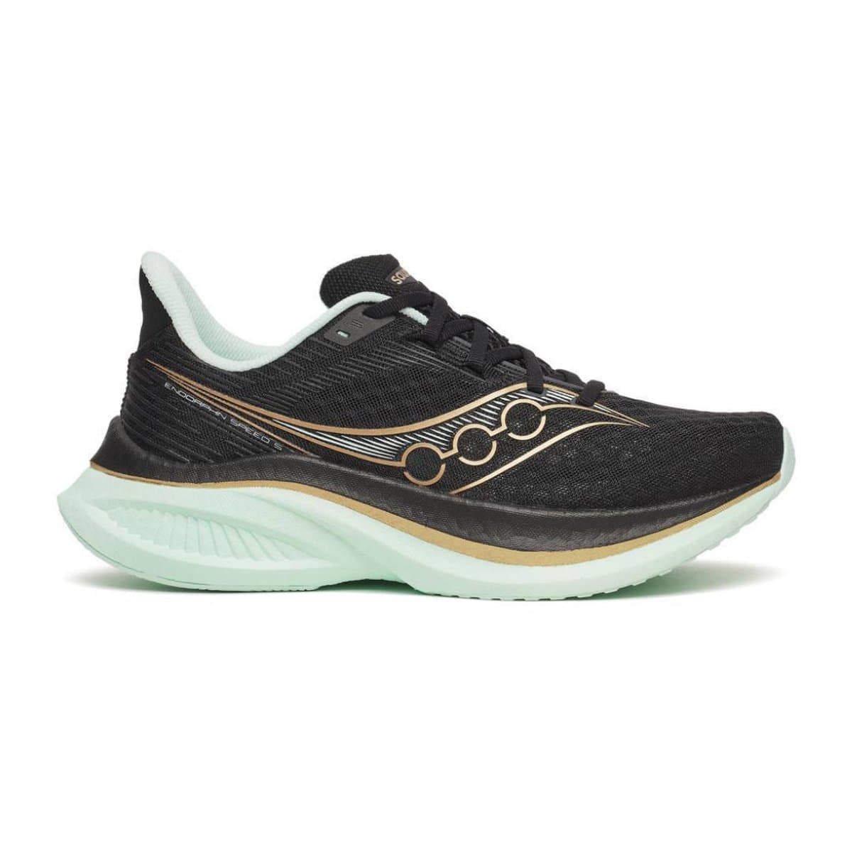 Zapatillas Saucony Endorphin Speed 5 Negro Verde SS26 Mujer, Talla 40.5 - EUR