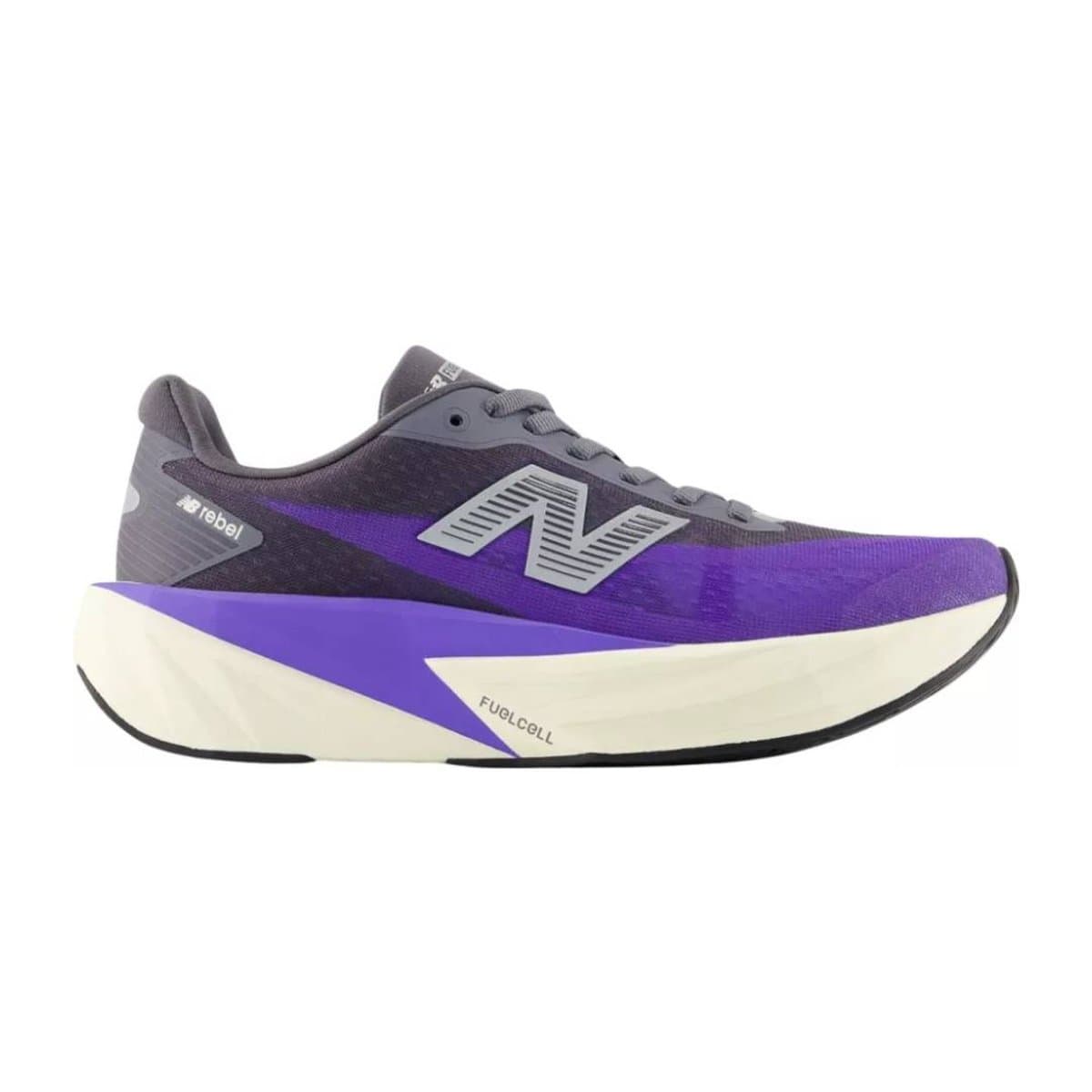 Zapatillas New Balance FuelCell Rebel v5 Morado Negro SS26 Mujer, Talla 40 - EUR