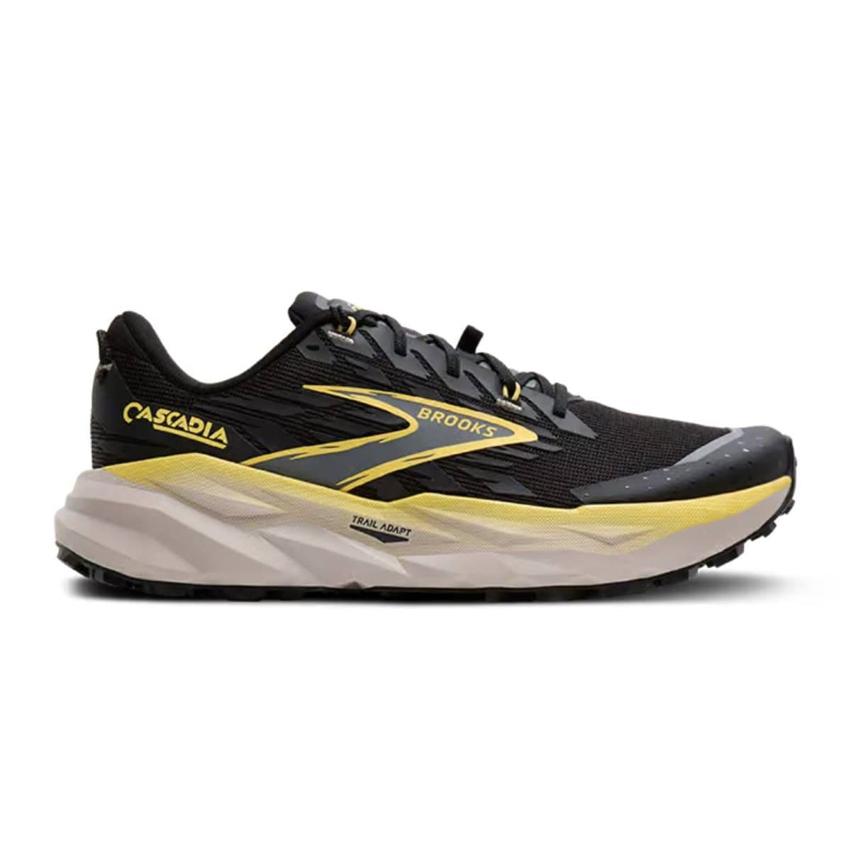 Zapatillas Brooks Cascadia 19 Negro Amarillo SS26, Talla 44 - EUR