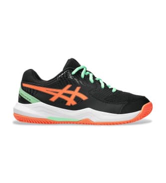 Asics para mujer/niña. 1044A064 Zapatillas Gel Dedicate 8 Padel negro (37), Plano, Cordones, Casual, Deportivo, Running, Tenis/Padel, Multid