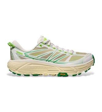 HOKA unisex. 1126851 Zapatillas Mafate Speed 2 blanco, verde (46), Plano, Cordones, Deportivo, Running, Multideporte